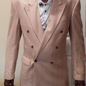 Konen Monchen, mens suite jacket double breasted, four inside pockets size 40 L.